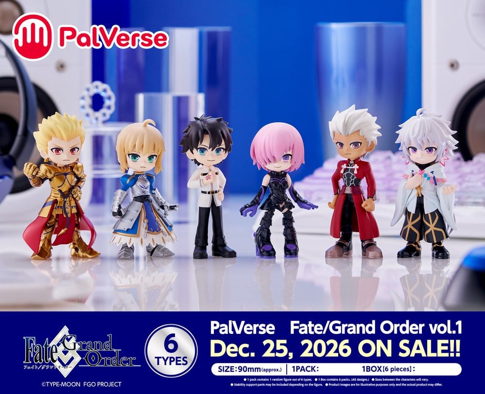 Fate/Grand Order PalVerse Minifiguren vol.1 Blind Box Display (6)