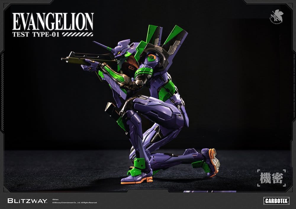 Evangelion Carbotix Actionfigur Evangelion Unit-01 Test Type (Standard Ver.) 33 cm