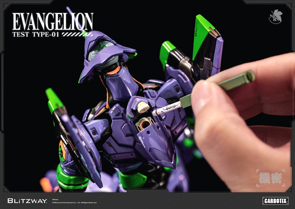 Evangelion Carbotix Actionfigur Evangelion Unit-01 Test Type (Standard Ver.) 33 cm