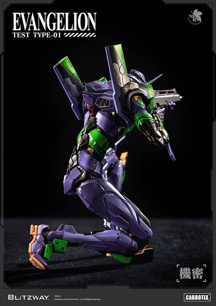 Evangelion Carbotix Actionfigur Evangelion Unit-01 Test Type (Standard Ver.) 33 cm