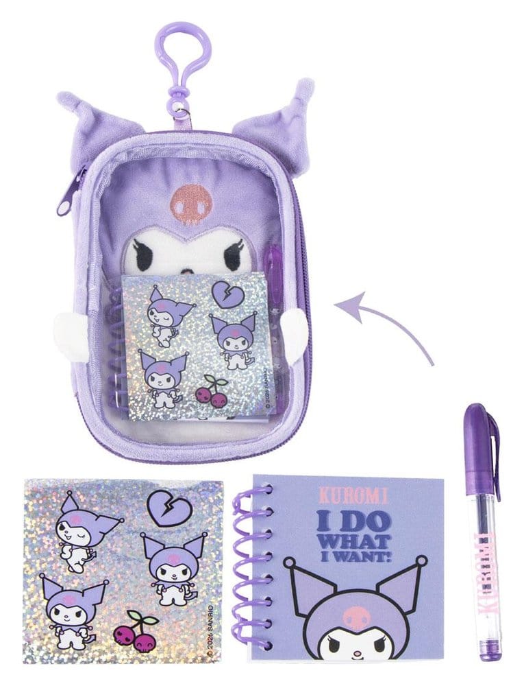 Sanrio Plüsch Schreibwaren-Set Kuromi