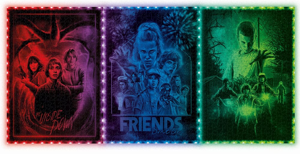Stranger Things Metamorphic Art Collection Puzzle mit Leucht-Effekt The Upside (520 Teile)