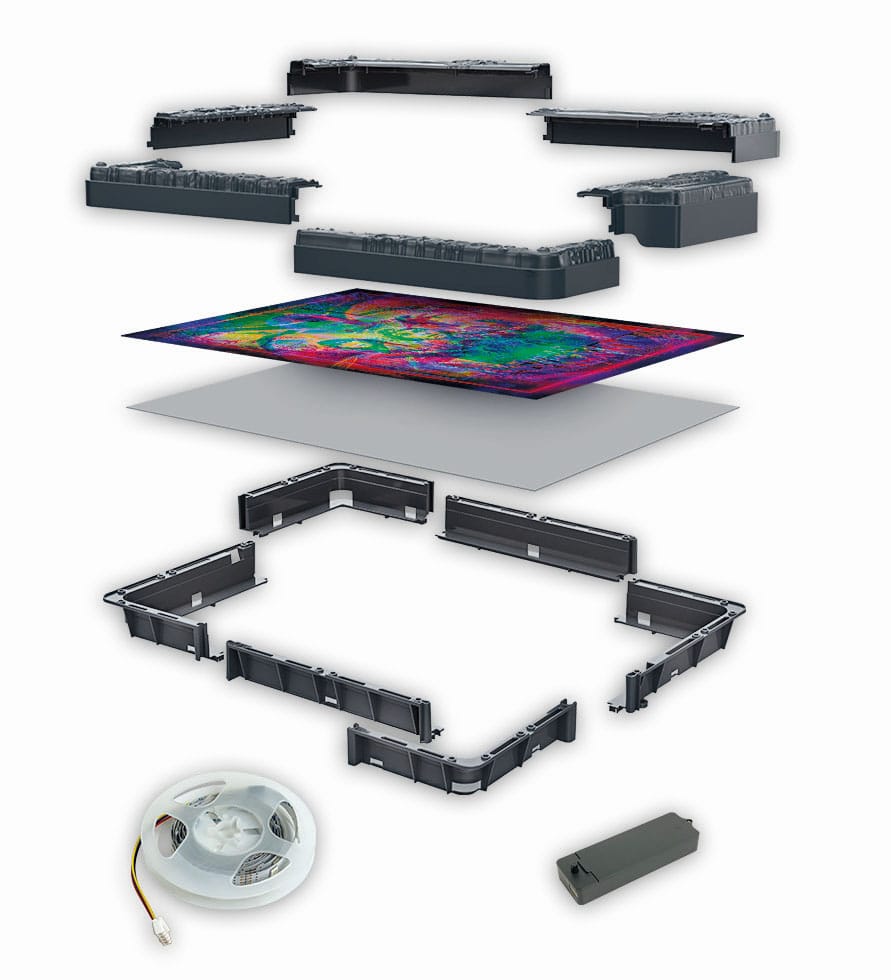 Stranger Things Metamorphic Art Collection Puzzle mit Leucht-Effekt The Upside (520 Teile)