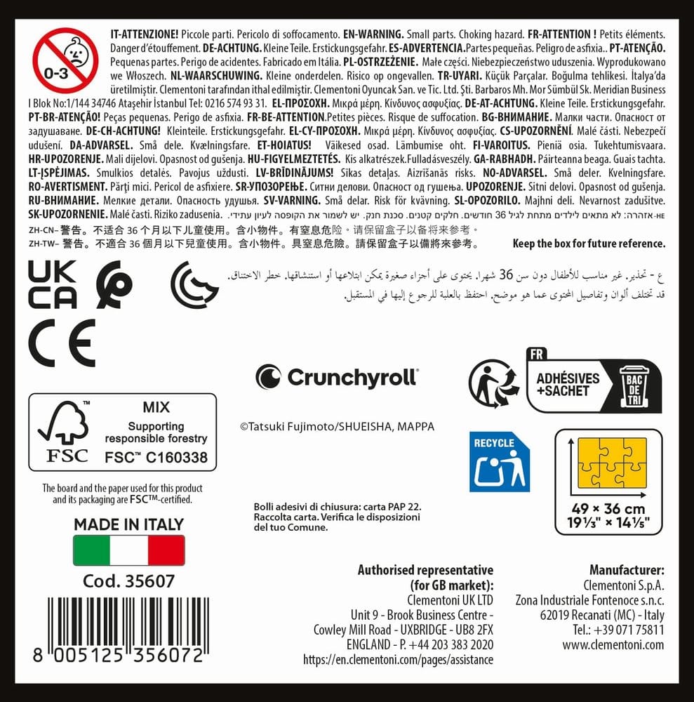 Chainsaw Man Anime Puzzle Collection Puzzle Chainsaw Man Frames (500 Teile)