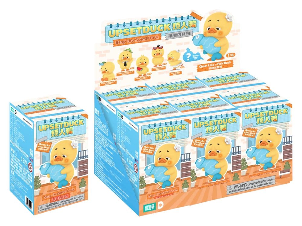 Upset Duck: Stop the Spiral Duck Blind Box Figur 10 cm Display (6)