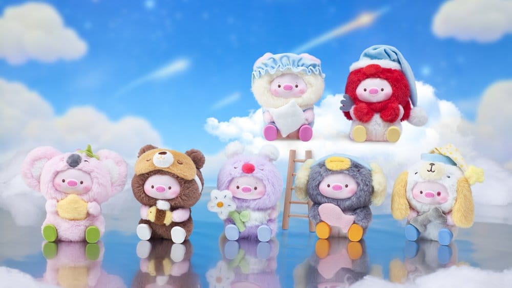 GeeGeePig: Pajamas Lullabies Blind Box Schlüsselanhänger 16 cm Display (6)