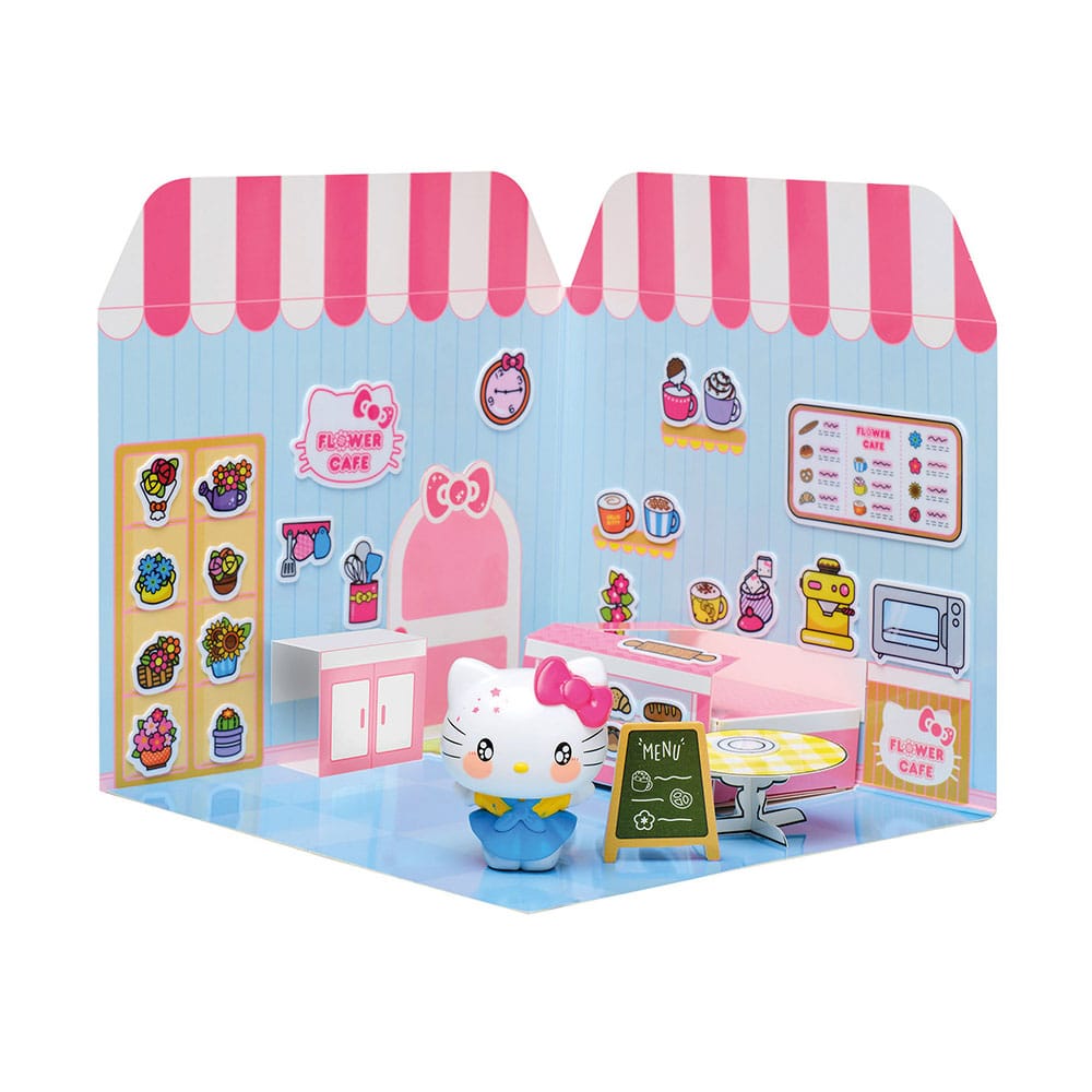 Hello Kitty and Friends Minifigur Sticker House Hello Kitty Flower Café