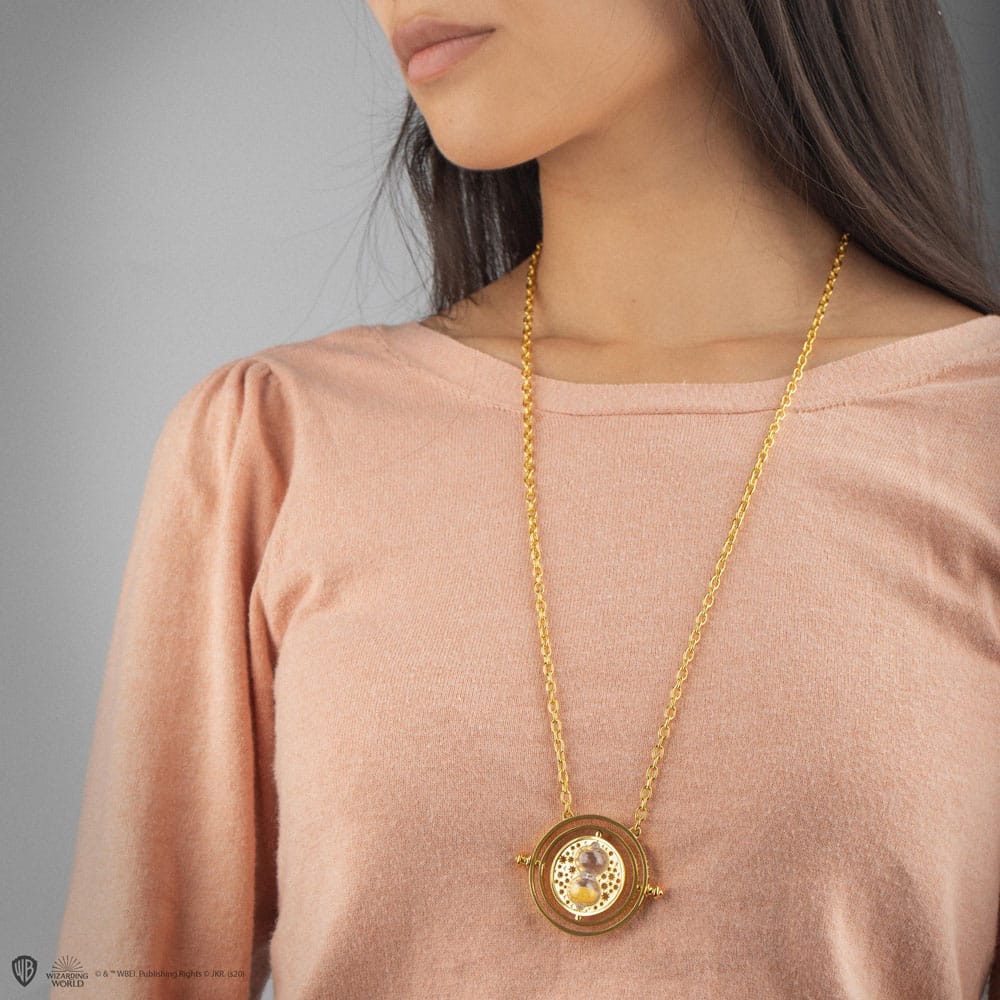 Harry Potter Halskette & Anhänger Zeitumkehrer mit Geschenbox