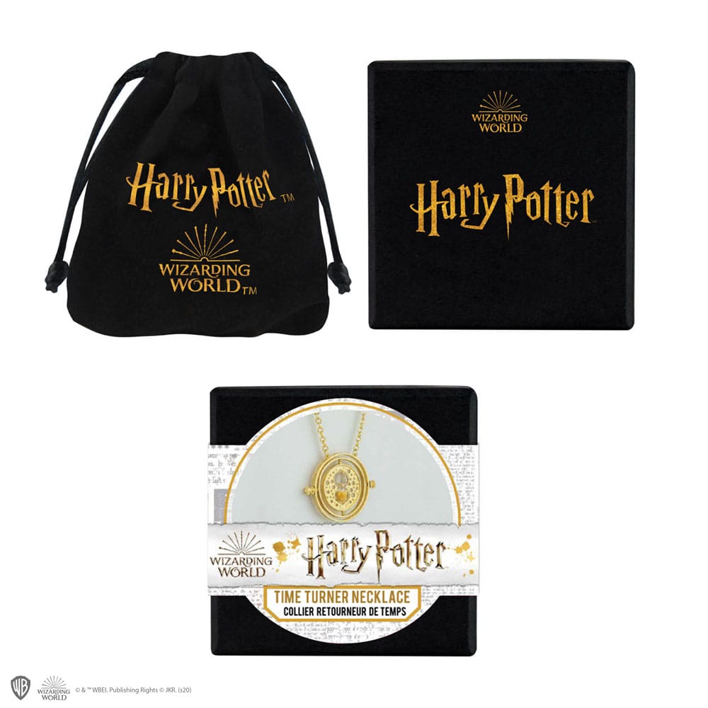 Harry Potter Halskette & Anhänger Zeitumkehrer mit Geschenbox