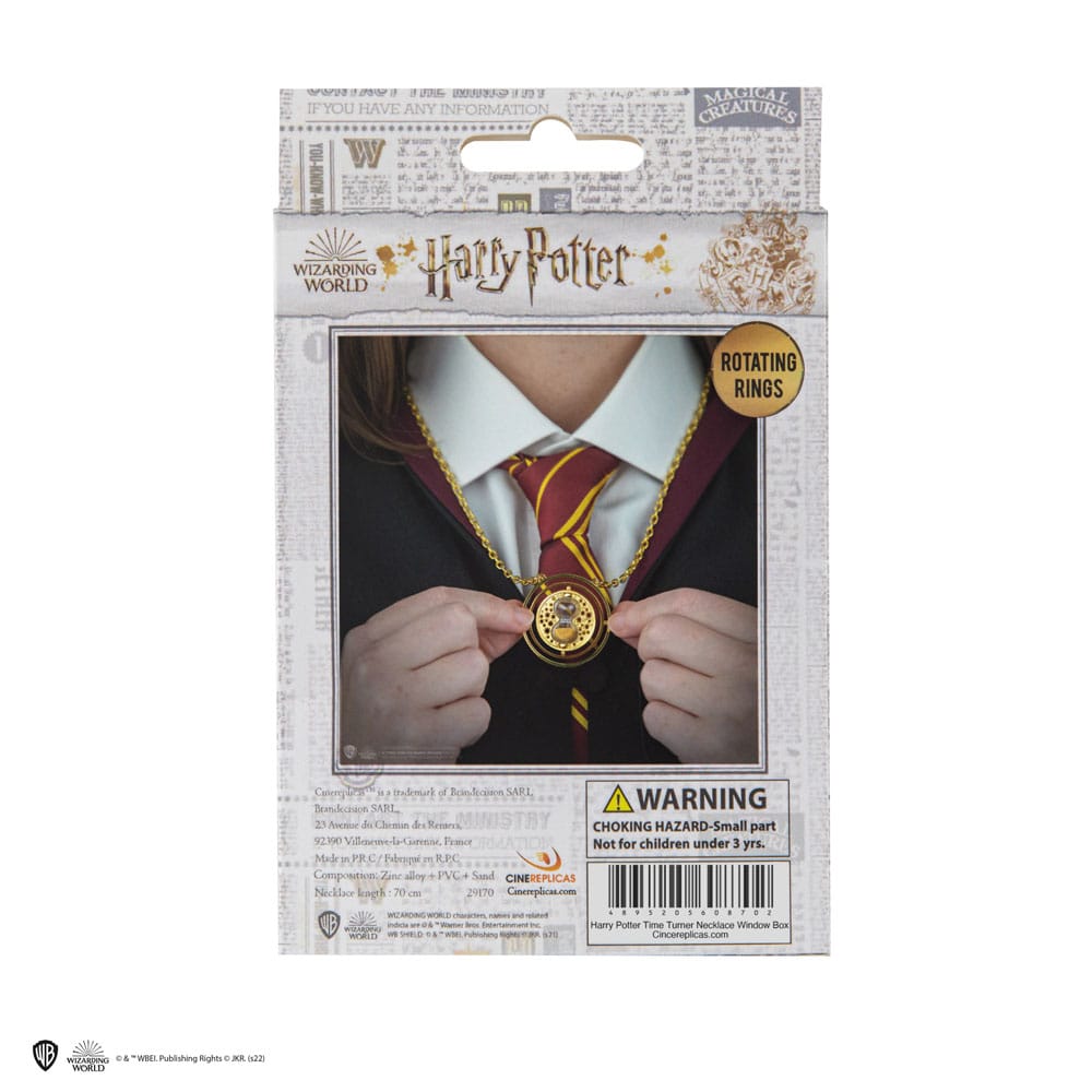 Harry Potter Halskette & Anhänger Zeitumkehrer mit Geschenbox