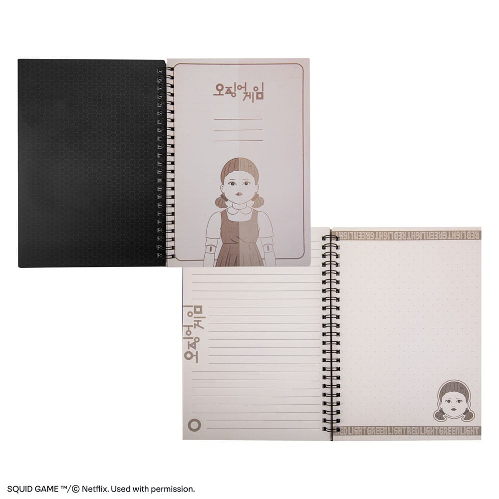 Squid Game Notizbuch Red light, green light