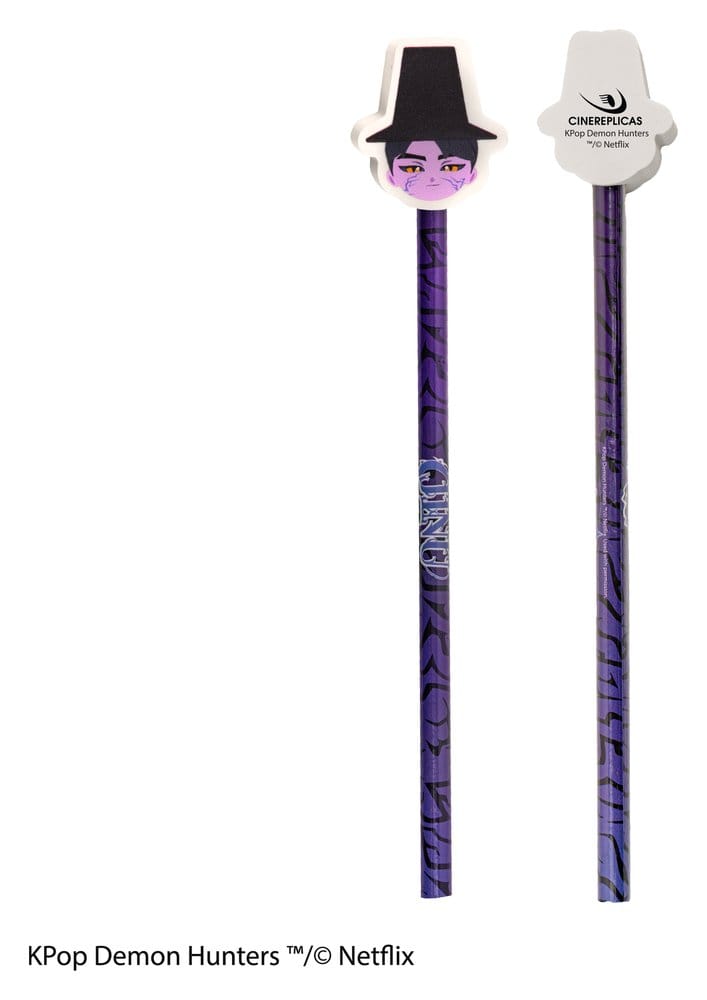 KPop Demon Hunters Bleistift & Radiergummi Serie 1 Display (30)