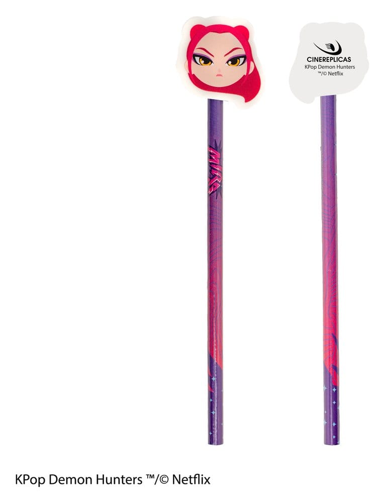 KPop Demon Hunters Bleistift & Radiergummi Serie 1 Display (30)