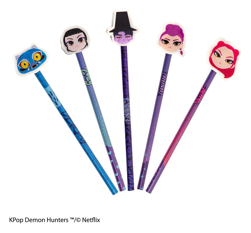 KPop Demon Hunters Bleistift & Radiergummi Serie 1 Display (30)