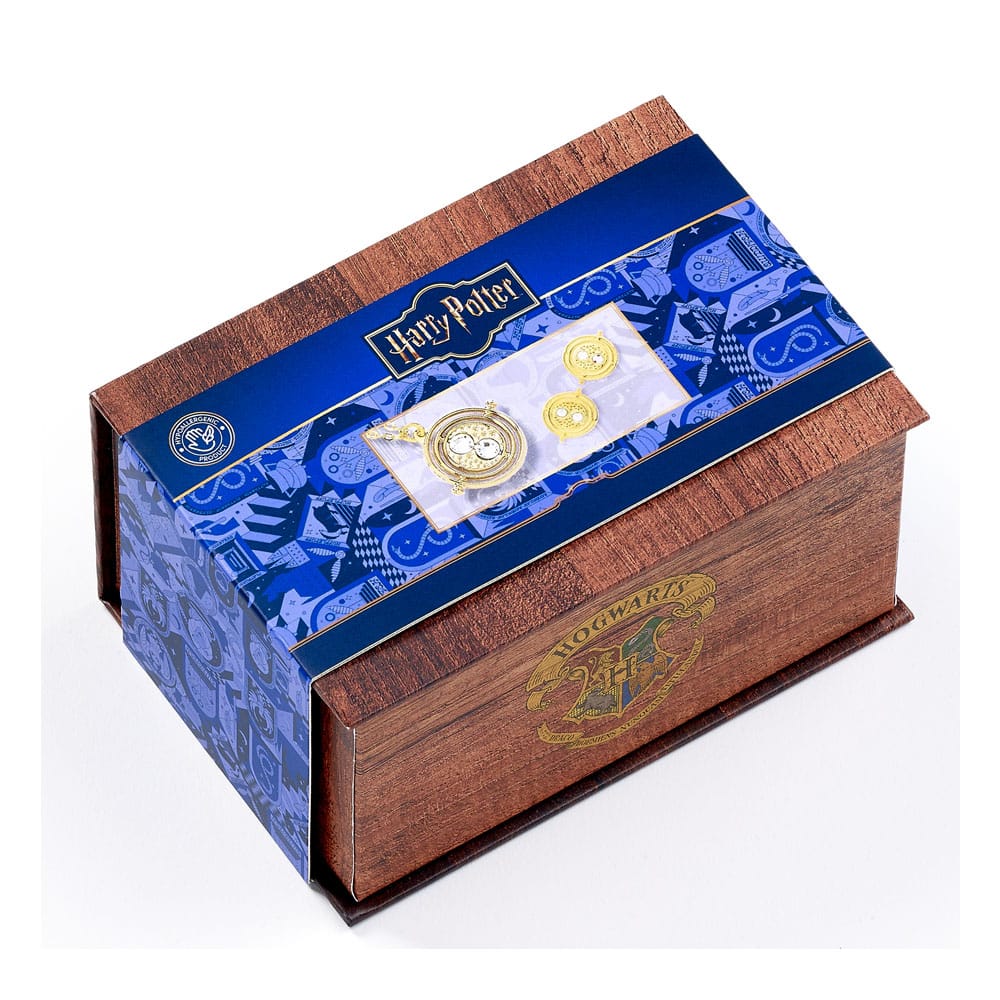 Harry Potter: Hermoine Potions Time Turner Halskette und Ohrringe Geschenkset (Goldfarben)
