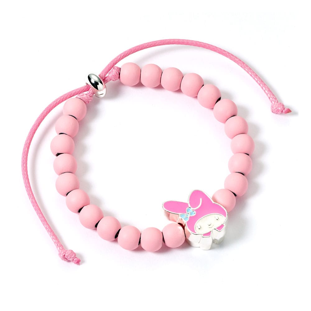Hello Kitty Armband rosa Perlen mit My Melody Anhänger 21 cm