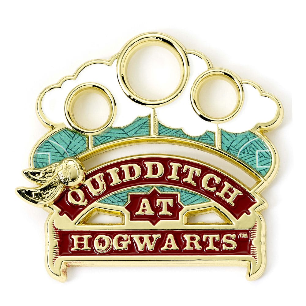 Harry Potter Ansteckpin Quidditch (Goldfarben)