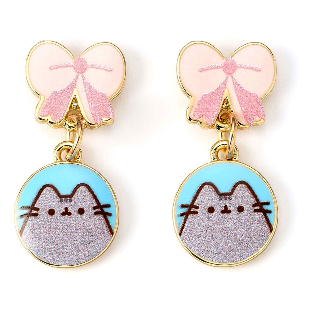 Pusheen Drop Ohrringe Pink Bows