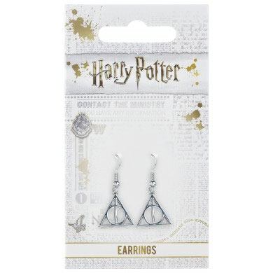 Harry Potter Ohrringe Deathly Hallows (versilbert)