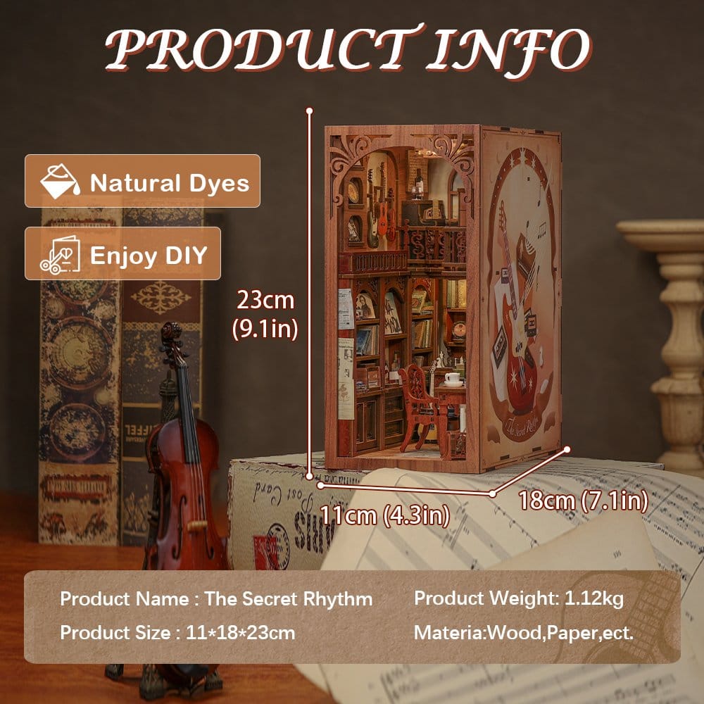 Book Nook The Secret Rhythm 23 x 11 cm