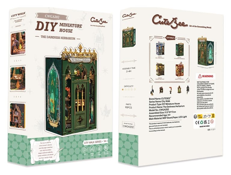 Book Nook The Darkness Herbarium 17 x 12 cm