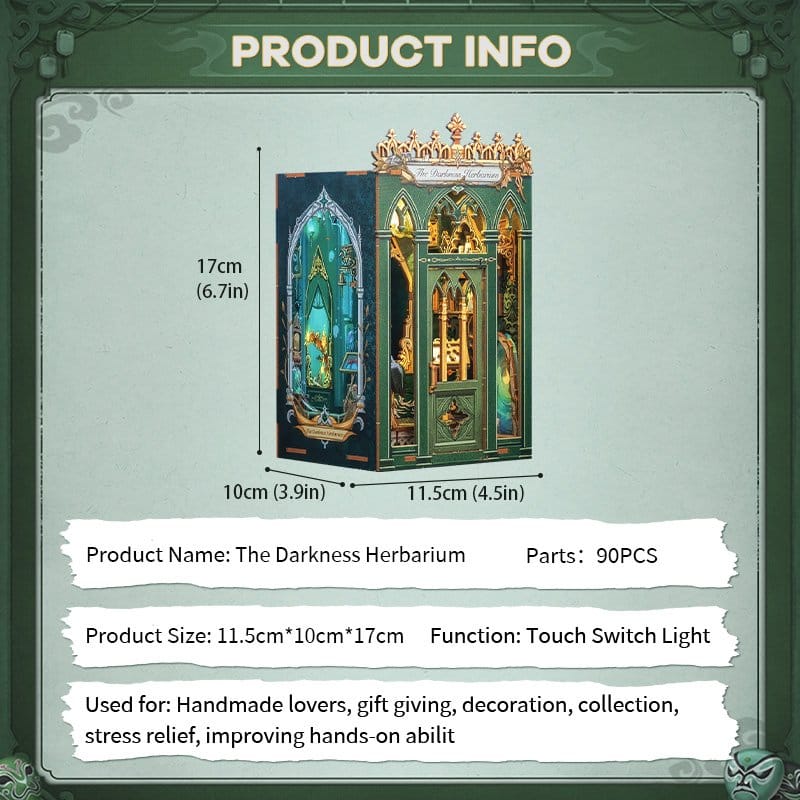 Book Nook The Darkness Herbarium 17 x 12 cm