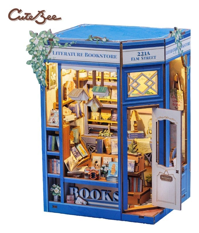 Book Nook Literature Bookstore 17 x 12 cm