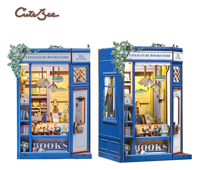 Book Nook Literature Bookstore 17 x 12 cm