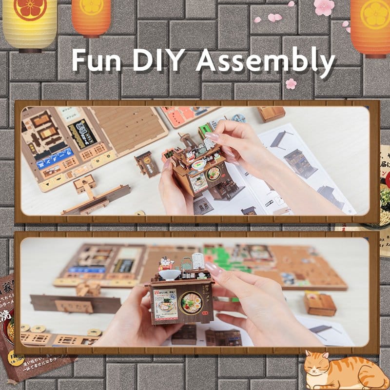 Miniature House Model Kit Morita-Ya 21 x 16 cm