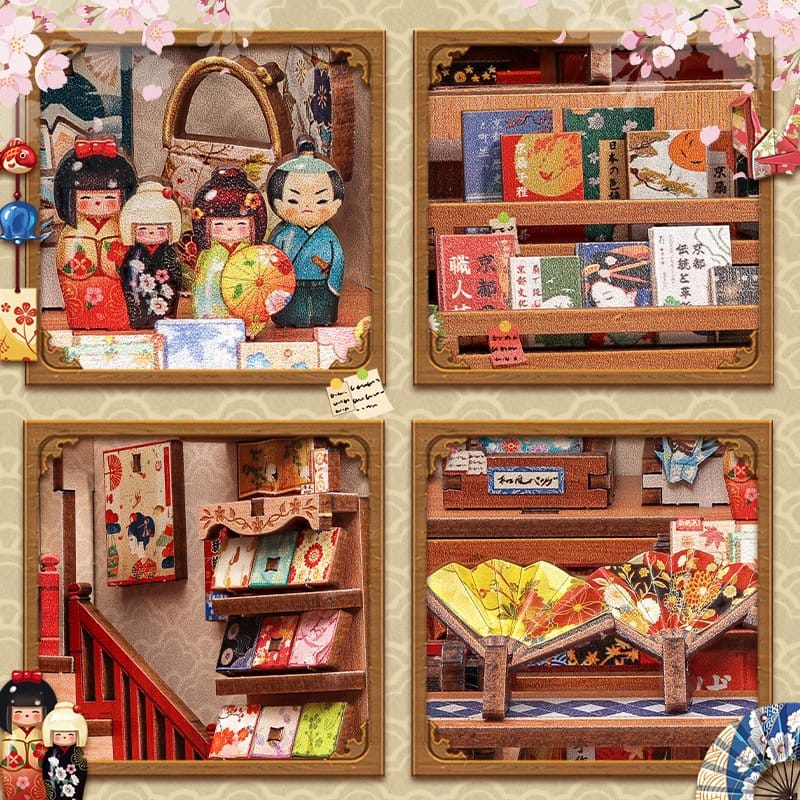 Miniature House Model Kit Tsukino Eogi-dou 19 x 14 cm