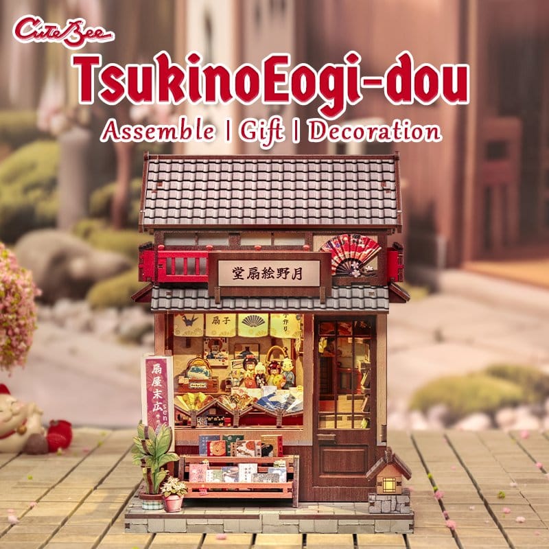 Miniature House Model Kit Tsukino Eogi-dou 19 x 14 cm