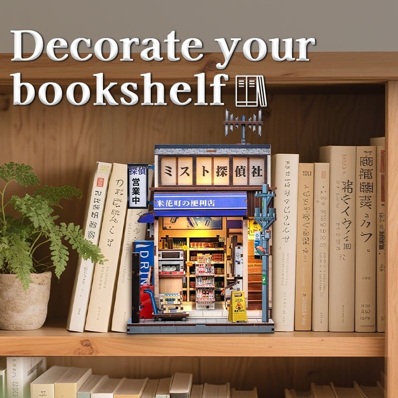 Miniature House Model Kit Beika-cho Convenience Store 22 x 15 cm