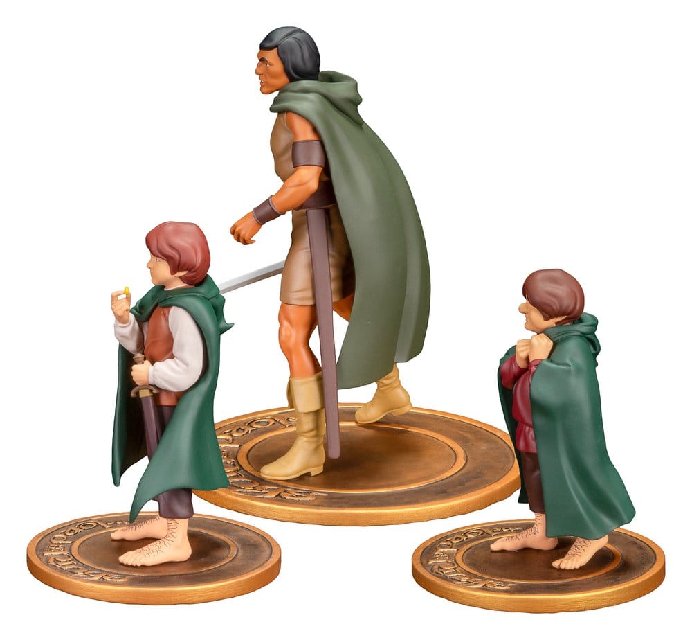 Der Herr der Ringe Animated Film PVC Figuren 3er-Pack Frodo, Aragorn, and Samwise