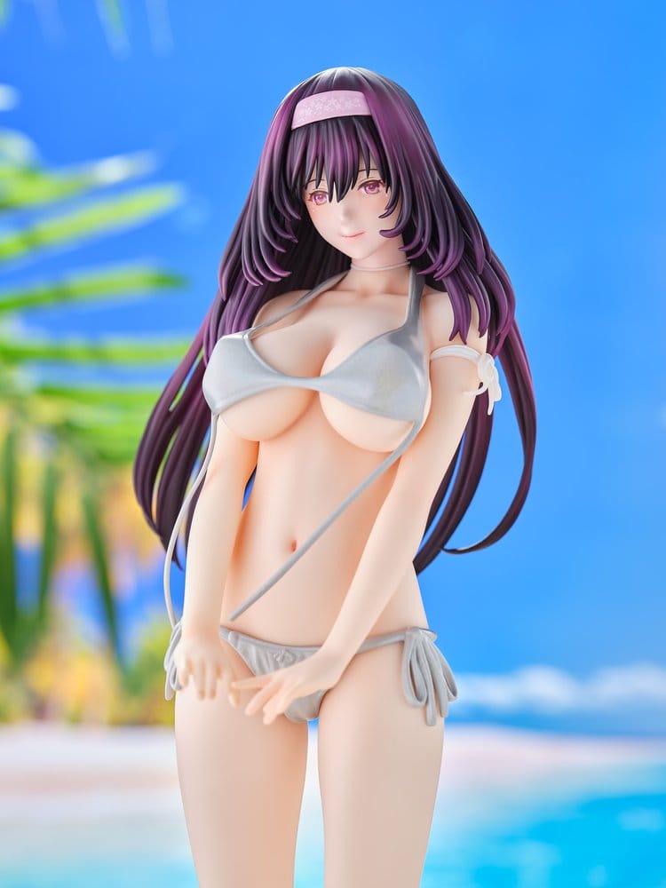 Original Model Statue 1/5 Tomoe Sakura Swimsuit Black Hair Ver. Illustration by Toshi Tsutakaze 32 cm
