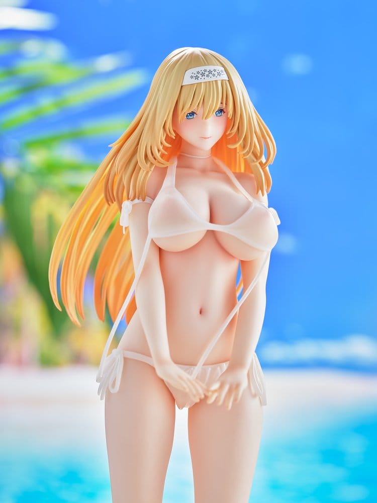 Original Model Statue 1/5 Tomoe Sakura Swimsuit Blonde Hair Wholesome Ver. Illustration by Toshi Tsutakaze 32 cm