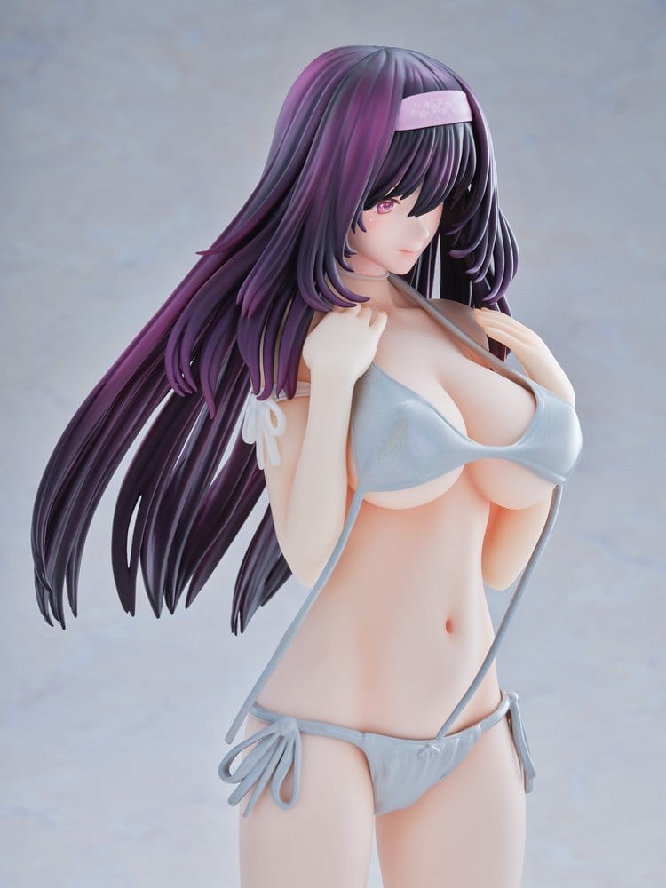 Original Model Statue 1/5 Tomoe Sakura Swimsuit Black Hair Wholesome Ver. Illustration by Toshi Tsutakaze 32 cm