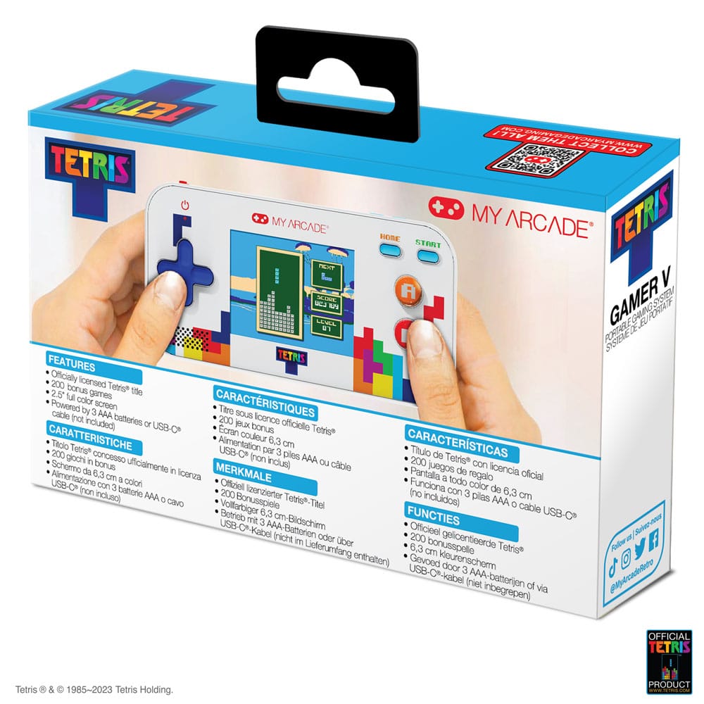 Tetris tragbare Video Spielkonsole Gamer V