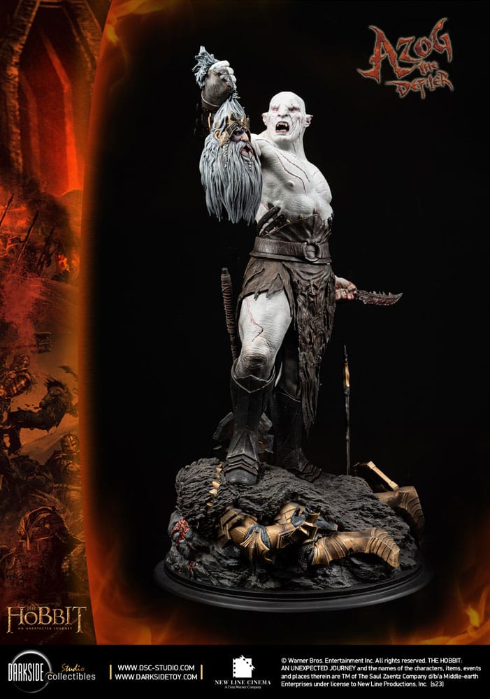 Der Hobbit QS Series Statue 1/4 Azog The Defiler John Howe Signature Edition Edition 68 cm