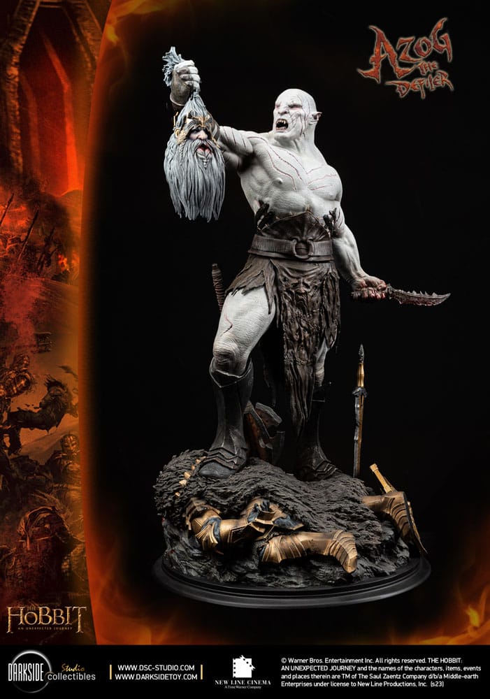 Der Hobbit QS Series Statue 1/4 Azog The Defiler John Howe Signature Edition Edition 68 cm