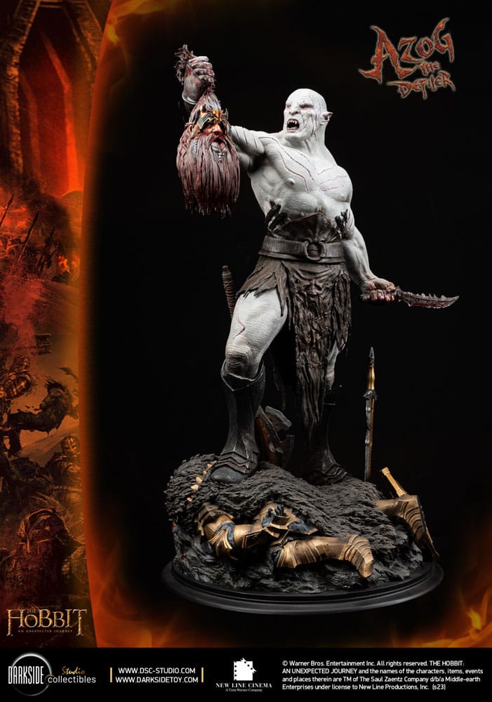 Der Hobbit QS Series Statue 1/4 Azog The Defiler John Howe Signature Edition Edition 68 cm