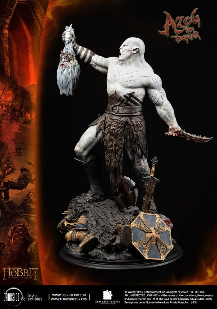 Der Hobbit QS Series Statue 1/4 Azog The Defiler John Howe Signature Edition Edition 68 cm