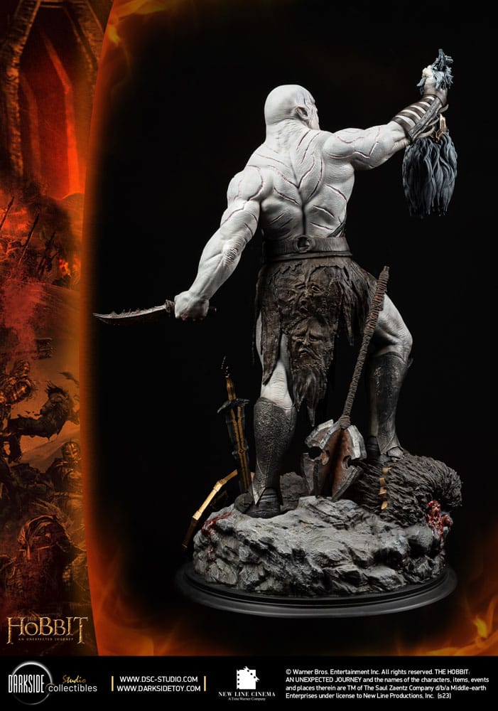 Der Hobbit QS Series Statue 1/4 Azog The Defiler John Howe Signature Edition Edition 68 cm
