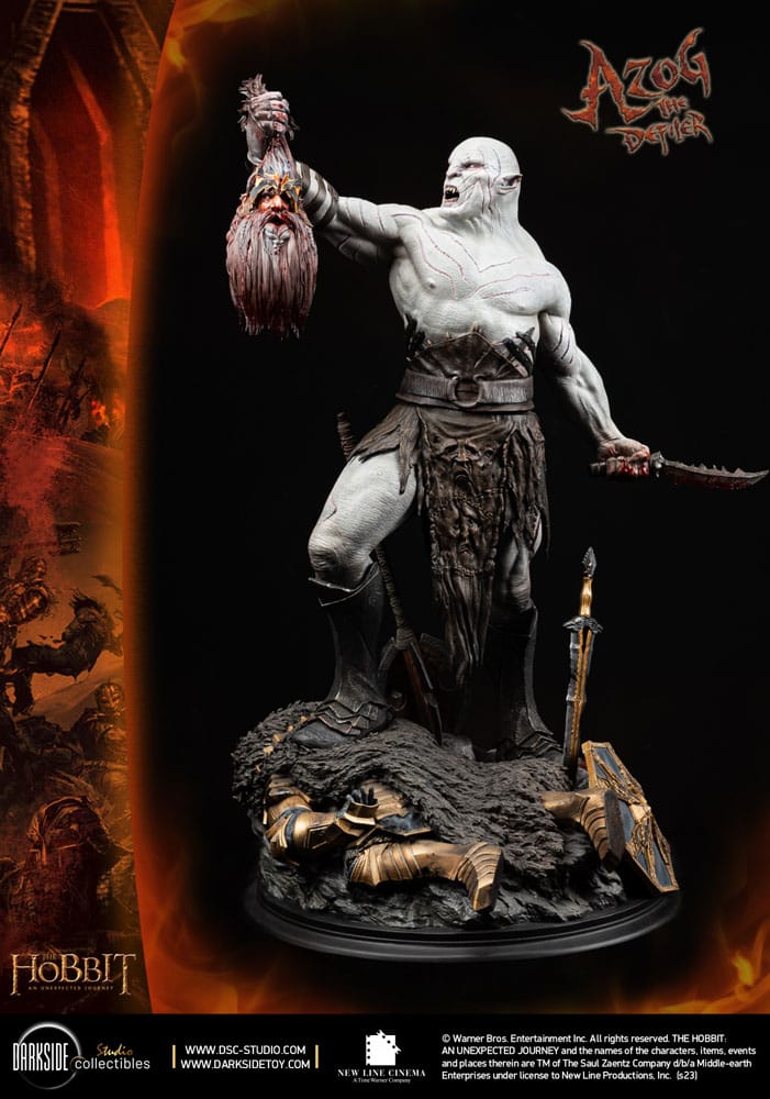 Der Hobbit QS Series Statue 1/4 Azog The Defiler John Howe Signature Edition Edition 68 cm