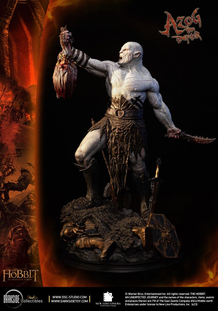 Der Hobbit QS Series Statue 1/4 Azog The Defiler John Howe Signature Edition Edition 68 cm