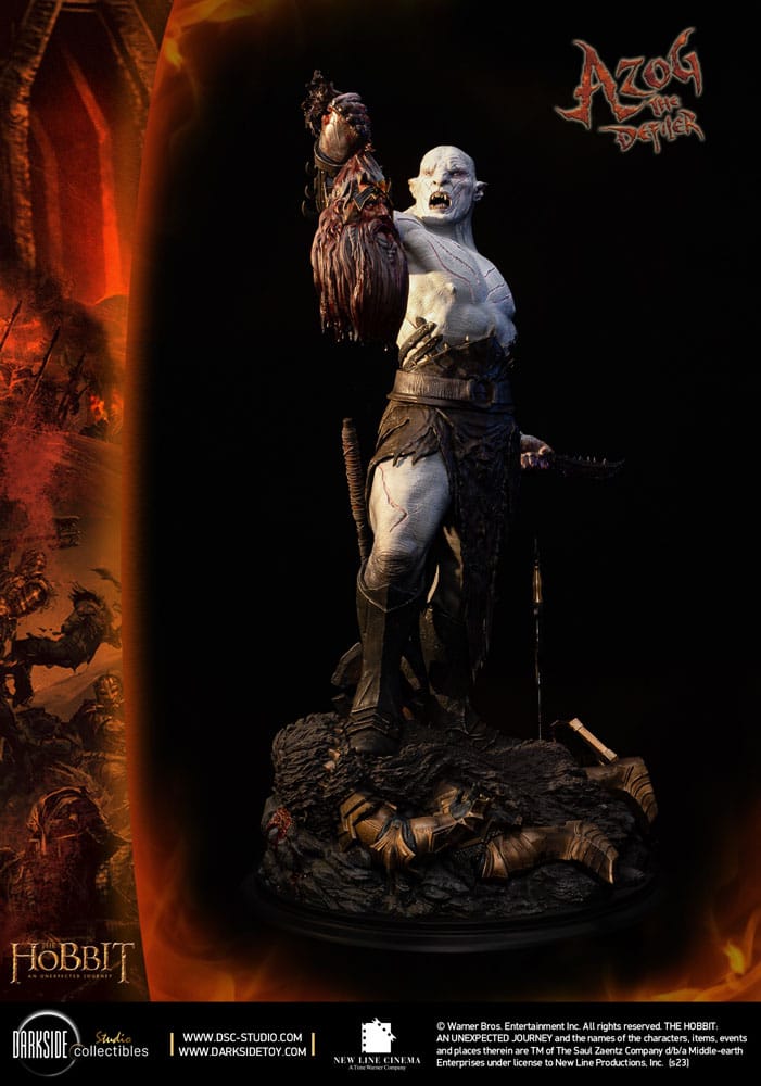 Der Hobbit QS Series Statue 1/4 Azog The Defiler John Howe Signature Edition Edition 68 cm