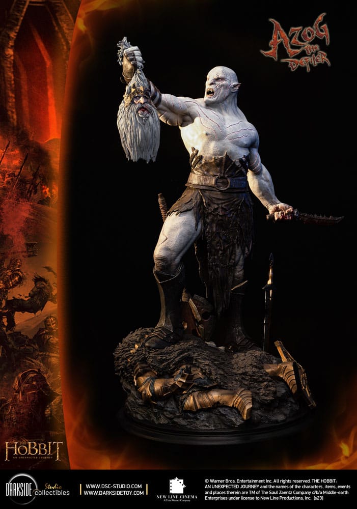 Der Hobbit QS Series Statue 1/4 Azog The Defiler John Howe Signature Edition Edition 68 cm