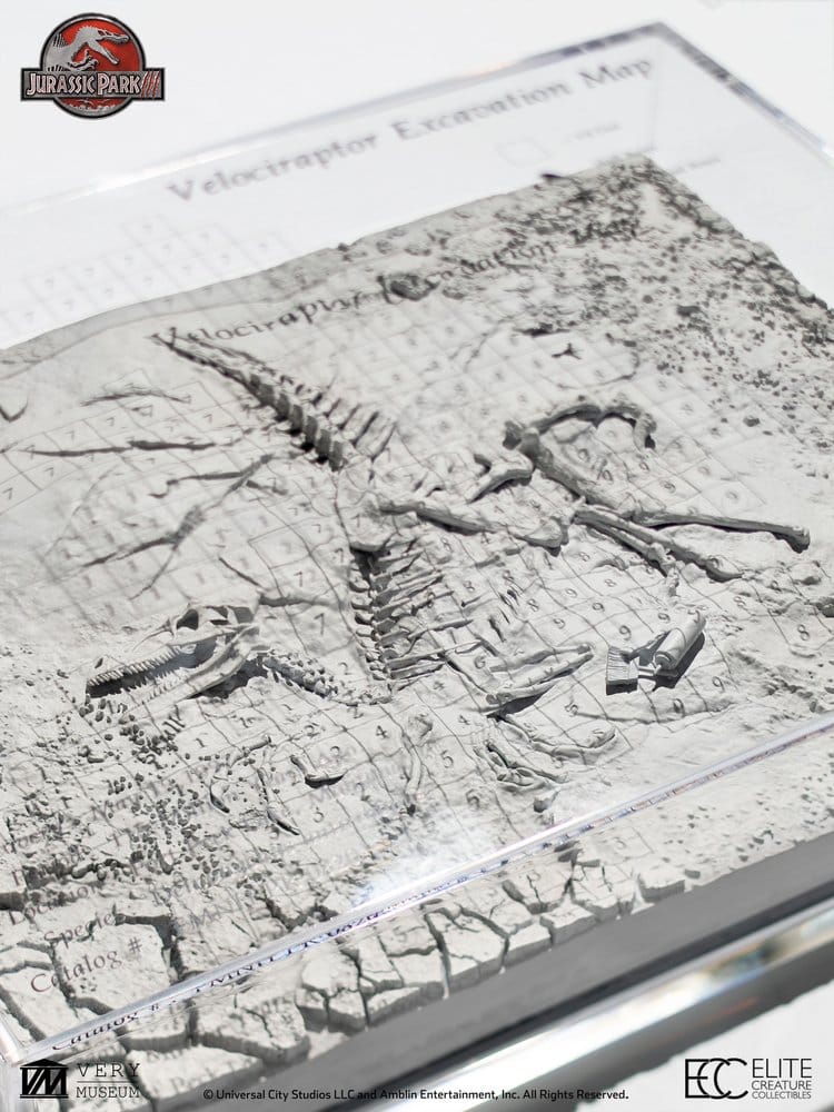 Jurassic Park III Ausgrabungskarte Velociraptor 27 cm