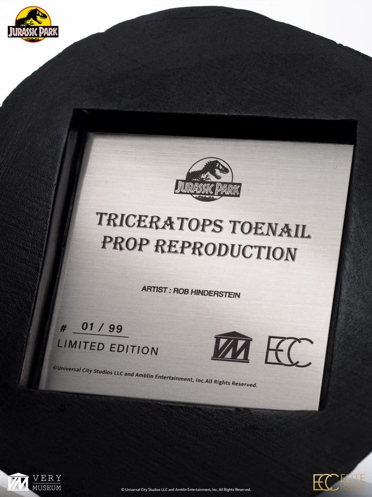 Jurassic Park 1/1 Replik Triceratops Toenail 16 cm
