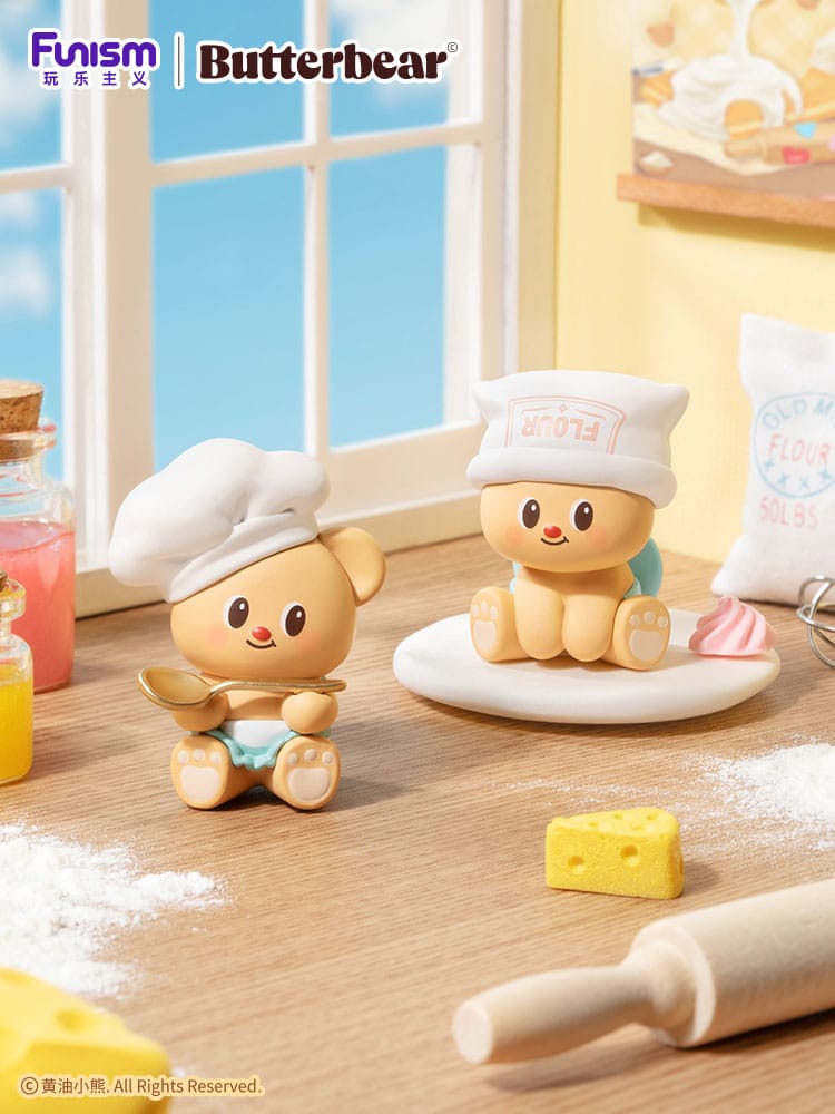 Butterbear Baked with Love Series Minifiguren 3er-Pack Chubby Face 10 cm Display (6)