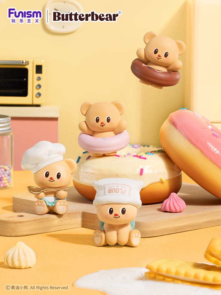 Butterbear Baked with Love Series Minifiguren 3er-Pack Chubby Face 10 cm Display (6)